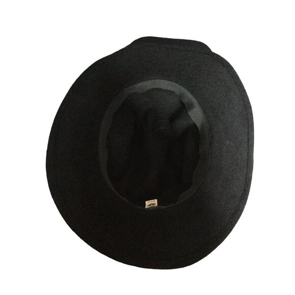 Vintage Womens Fedoria Hat United Hatters Cap Millinery Works Classic Ribbon Tri - Picture 6 of 10